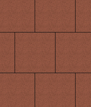 Тротуарная плитка Квадрат Гранит  400х400 - krasnyj_granit
